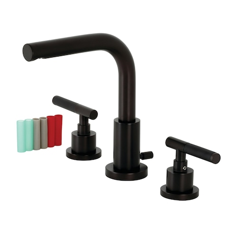 Fauceture FSC8955CKL Kaiser Widespread Bathroom Faucet W/ Brass Pop-Up, Bronze FSC8955CKL